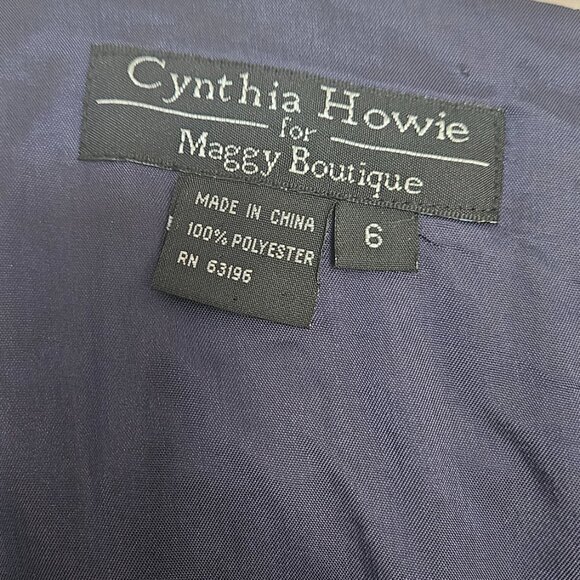 Cynthia Howie - Navy A-Line Dress: Timeless Elegance with Delicate Pleats - Picture 10 of 12